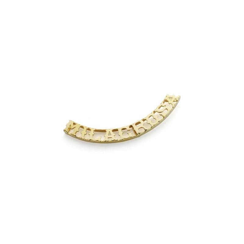 Colgante Nombre Personalizado 9 Oro Amarillo Letras. oro 18k