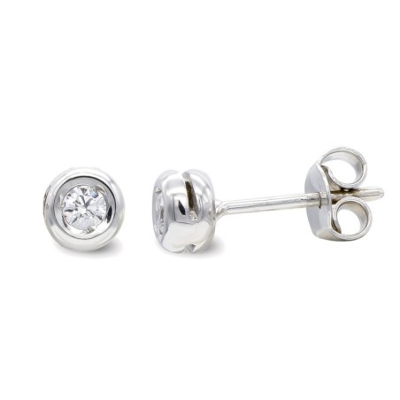 Pendientes Oro Blanco 18k