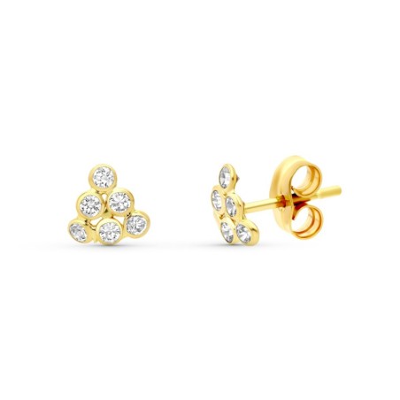 Pendientes Oro Amarillo Triangulo 6X6 Mm oro 18k